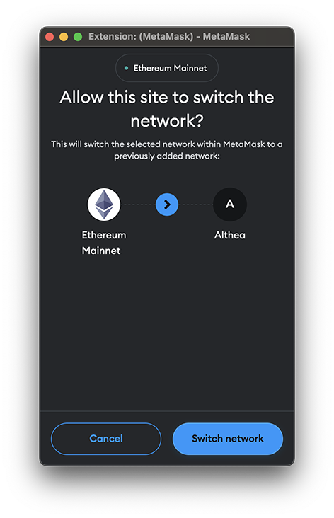 Click switch network