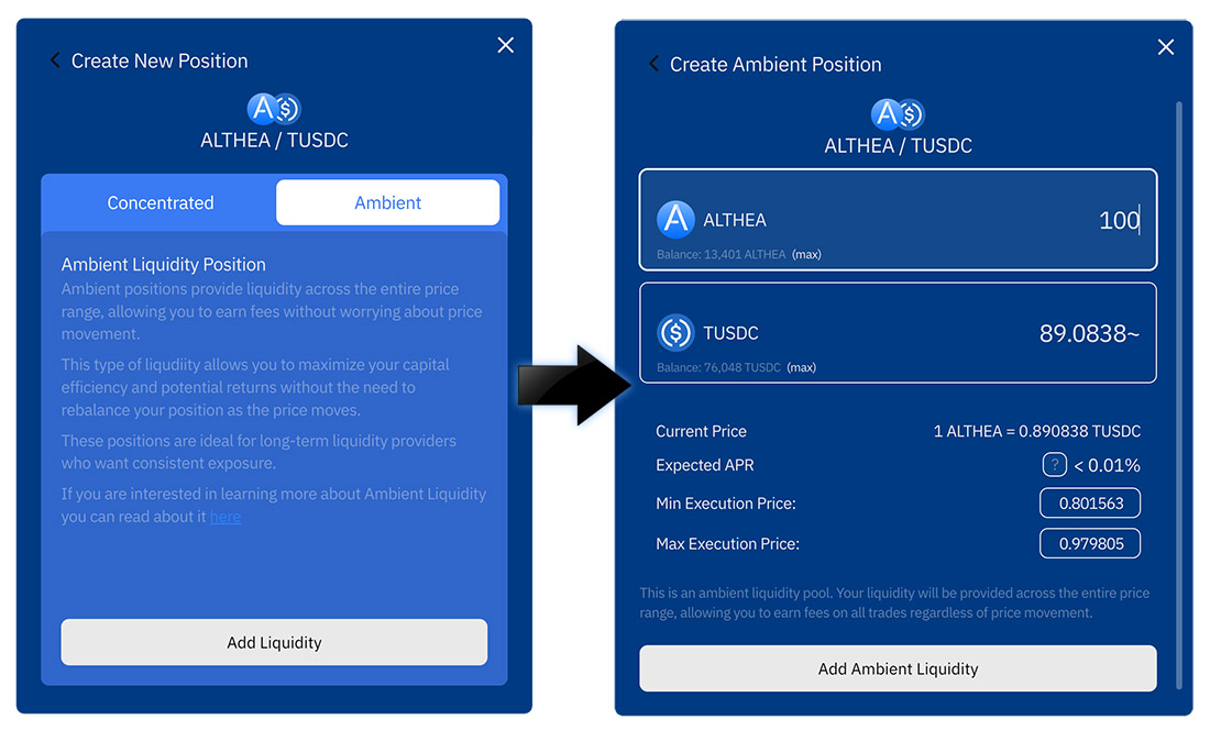 Althea L1 iFi DEX testnet