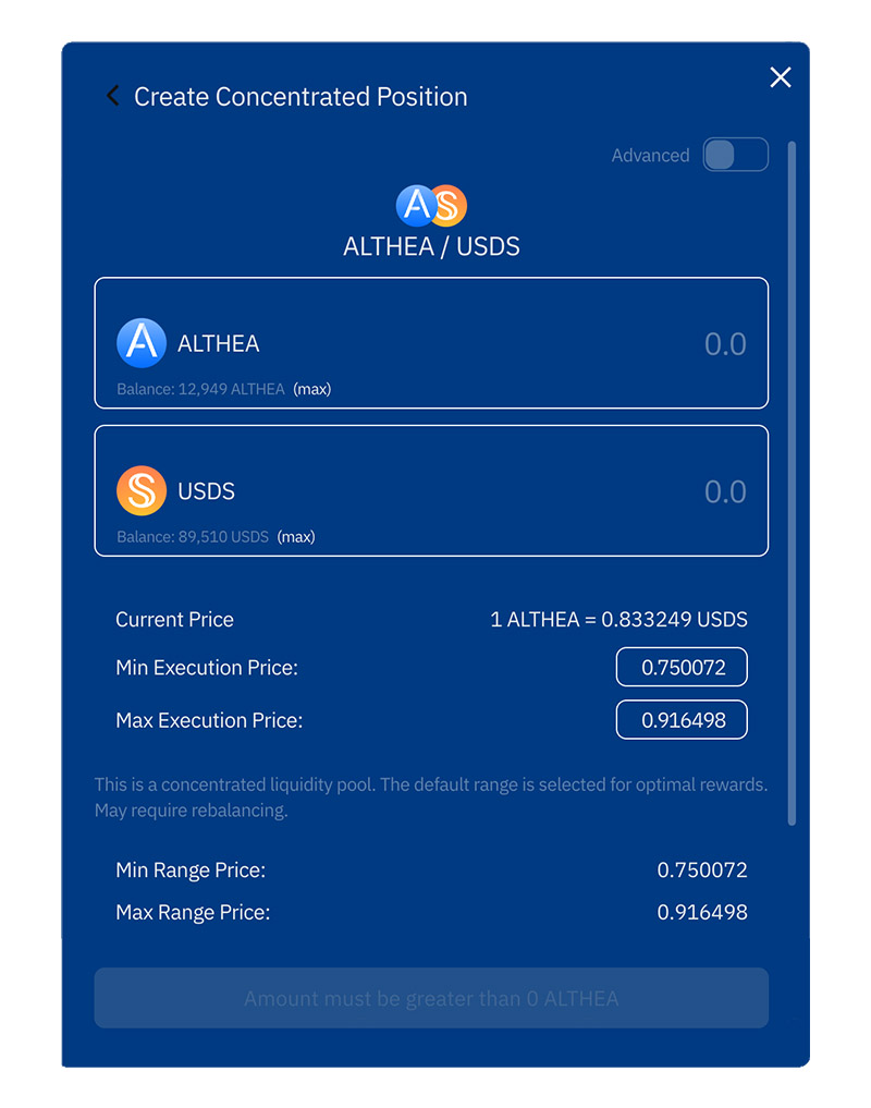 Althea L1 iFi DEX testnet